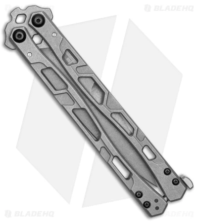 Kershaw Moonsault Balisong Butterfly Knife Stainless Steel (4.6" Stonewash) 2 Kershaw Moonsault Balisong Butterfly Knife Stainless Steel (4.6" Stonewash) - Image 2