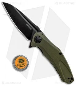 Kershaw Natrix XL Sub-Frame Lock Knife OD Green G-10 (3.75" Black) 7008OLBLK -Kershaw Kershaw Natri XL Sub FL OD Green G 10 Black 7008OLBLK BHQ 80571 jr bottlecap