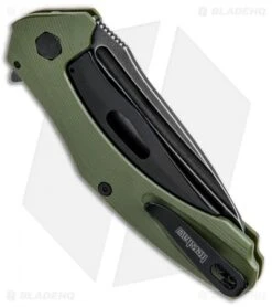 Kershaw Natrix A/O Knife Olive Green G-10 (3.25" BlackWash) 7007OLBW 6 Kershaw Natrix A/O Knife Olive Green G-10 (3.25" BlackWash) 7007OLBW -Kershaw Kershaw Natrix A O Olive Green Blackwash 7007OLBW BHQ 82643 jr side