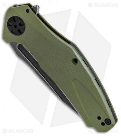 Kershaw Natrix A/O Knife Olive Green G-10 (3.25" BlackWash) 7007OLBW 2 Kershaw Natrix A/O Knife Olive Green G-10 (3.25" BlackWash) 7007OLBW - Image 2