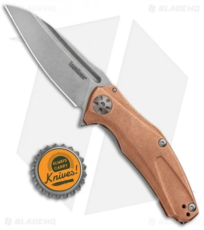 Kershaw Mini Natrix Sub-Frame Lock Knife Copper (2.75" Stonewash) 7006CU 4 Kershaw Mini Natrix Sub-Frame Lock Knife Copper (2.75" Stonewash) 7006CU - Image 4