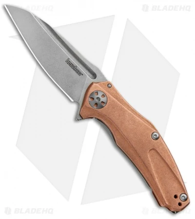 Kershaw Mini Natrix Sub-Frame Lock Knife Copper (2.75" Stonewash) 7006CU 1 Kershaw Mini Natrix Sub-Frame Lock Knife Copper (2.75" Stonewash) 7006CU