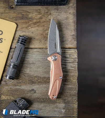 Kershaw Mini Natrix Sub-Frame Lock Knife Copper (2.75" Stonewash) 7006CU 7 Kershaw Mini Natrix Sub-Frame Lock Knife Copper (2.75" Stonewash) 7006CU - Image 7