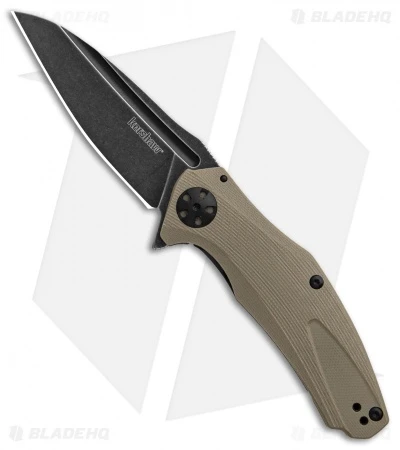 Kershaw Natrix Sub-Frame Lock Knife Tan G-10 (3.25" Black Stonewash) 7007TANBW 1 Kershaw Natrix Sub-Frame Lock Knife Tan G-10 (3.25" Black Stonewash) 7007TANBW