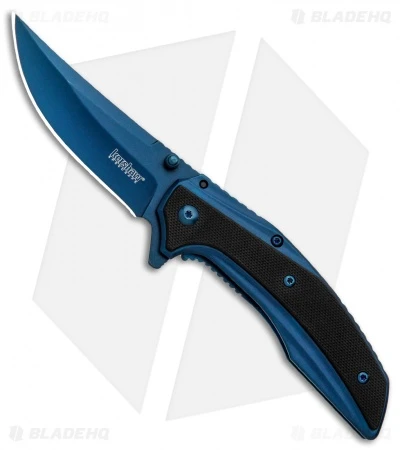 Kershaw Outright A/O Frame Lock Knife Blue/Black G-10 (3" Blue) 8320 1 Kershaw Outright A/O Frame Lock Knife Blue/Black G-10 (3" Blue) 8320