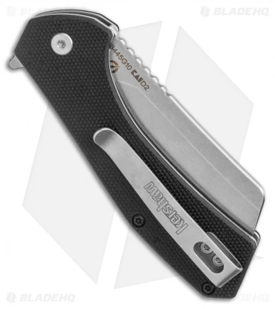 Kershaw Static Cleaver Liner Lock Knife Black G-10 (2.8" SW D2) 3 Kershaw Static Cleaver Liner Lock Knife Black G-10 (2.8" SW D2) - Image 3