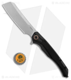 Kershaw Strata Cleaver Frame Lock Knife Black G-10 (4" Stonewash) 2078 -Kershaw Kershaw Strata Cleaver Knife Black SW BHQ 178511 jr bottlecap