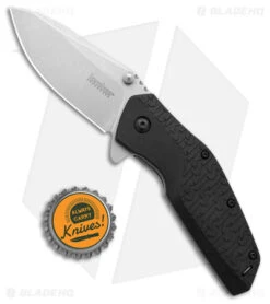 Kershaw Swerve Assisted Opening Knife Black (3" Stonewash) 3850 -Kershaw Kershaw Swerve Assisted OPening Knife SW BHQ 14801 jr bottlecap