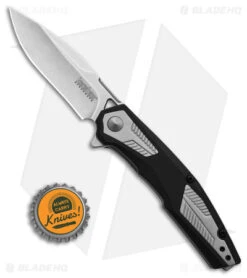 Kershaw Tremolo Spring Assisted Opening Knife Black GFN (3.1" Stonewash) -Kershaw Kershaw Tremolo Spring Assisted Opening Knife Black GFN 3in Stonewash BHQ 120523 td size