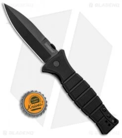 Kershaw XCOM Liner Lock Knife Black GFN (3.6" Black) 3425 -Kershaw Kershaw XCOM LL Black GFN Black 3425 BHQ 94087 jr bottlecap