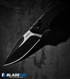 Kershaw Induction Folding Knife Black GFN (3.125" Two-Tone) 1905 -Kershaw Kershaw induction blk GFN 1905 BHQ 34432 dl