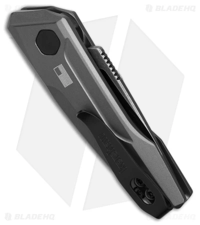 Kershaw Launch 9 Automatic Knife Drop Point Gray Aluminum (2" Black SW) 3 Kershaw Launch 9 Automatic Knife Drop Point Gray Aluminum (2" Black SW) - Image 3