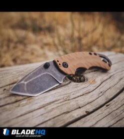 Kershaw Shuffle II Tanto Liner Lock Knife Tan (2.25" BlackWash) 8750TTANBW -Kershaw Kershaw shuffle ii tanto tan BHQ 27404 dl