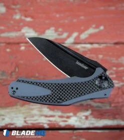 Kershaw Natrix XL Sub-Frame Lock Knife Blue G-10/CF (3.75" Black) 7008CFBLK -Kershaw Natrix XL Sub Frame Lock Carbo BHQ92438 kp red paint wood web