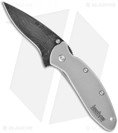 Kershaw Scallion Assisted Opening Knife (2.25" Damascus) 1620DAM 1 Kershaw Scallion Assisted Opening Knife (2.25" Damascus) 1620DAM