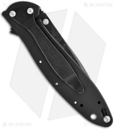 Kershaw Leek Assisted Opening Knife Black (3" Damascus) 1660DAMBK 2 Kershaw Leek Assisted Opening Knife Black (3" Damascus) 1660DAMBK - Image 2