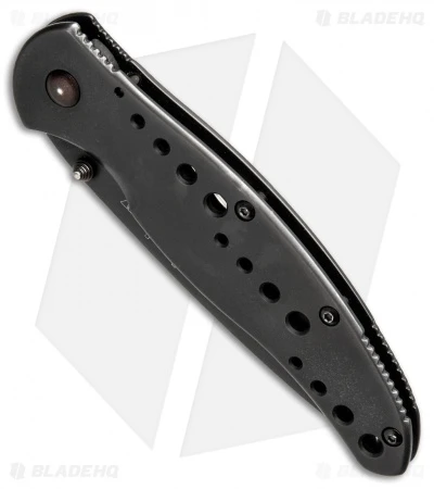Kershaw Vapor II Frame Lock Knife Black SS (3.5" Black Serr) 2 Kershaw Vapor II Frame Lock Knife Black SS (3.5" Black Serr) - Image 2