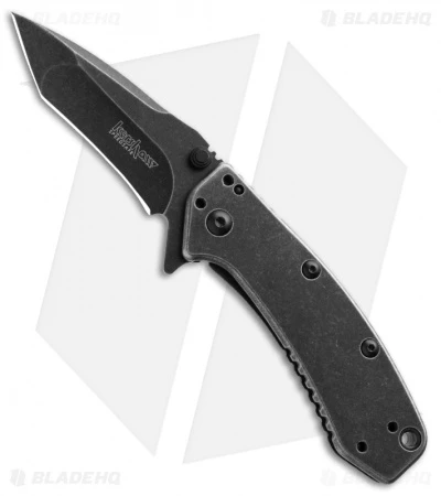 Kershaw Cryo Tanto Assisted Opening Knife (2.75" BlackWash) 1555TBW 1 Kershaw Cryo Tanto Assisted Opening Knife (2.75" BlackWash) 1555TBW