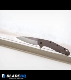 Kershaw Dividend Assisted Opening Knife Gray Aluminum (3" Stonewash) 1812GRY -Kershaw kershaw divdend grey 1812gry BHQ 52171 dl