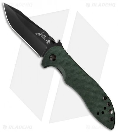 Kershaw Emerson CQC-5K Liner Lock Knife Green G-10 (3" Black) 6074OLBLK 1 Kershaw Emerson CQC-5K Liner Lock Knife Green G-10 (3" Black) 6074OLBLK