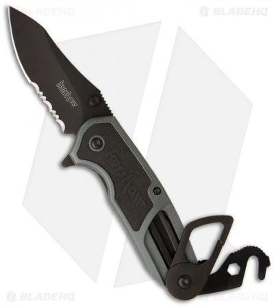 Kershaw Funxion EMT Assisted Opening Knife (3" Black Serr) 8100GRYST 2 Kershaw Funxion EMT Assisted Opening Knife (3" Black Serr) 8100GRYST - Image 2