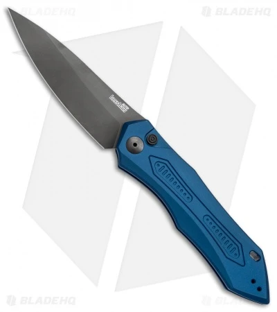 Kershaw Launch 6 Automatic Knife Blue Aluminum (3.75" Black) 7800BLUBLK 1 Kershaw Launch 6 Automatic Knife Blue Aluminum (3.75" Black) 7800BLUBLK