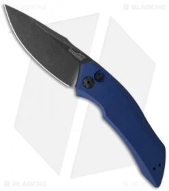 Kershaw Launch 1 Automatic Knife Blue Aluminum (3.4" BlackWash) 7100BLUBW