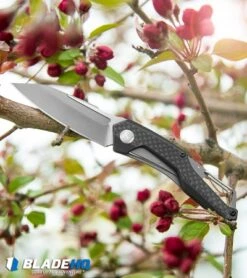 Kershaw Reverb Frame Lock Knife Carabiner Carbon Fiber/G-10 (2.5" Two-Tone) 1220 -Kershaw kershaw reverb 1220 BHQ 52167 spring dl