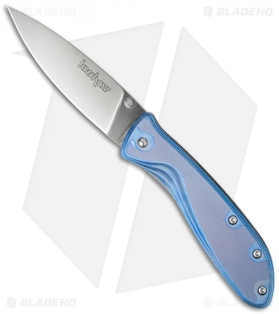 Kershaw Sapphire Liner Lock Knife Blue Titanium (3" Satin) 1450 1 Kershaw Sapphire Liner Lock Knife Blue Titanium (3" Satin) 1450