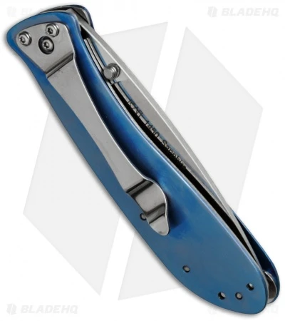 Kershaw Sapphire Liner Lock Knife Blue Titanium (3" Satin) 1450 2 Kershaw Sapphire Liner Lock Knife Blue Titanium (3" Satin) 1450 - Image 2