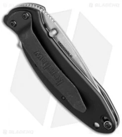 Kershaw Scallion Assisted Opening Knife Black (2.25" Stonewash) 1620SWBLK -Kershaw kershaw scallion assisted sw 1620swblk bhq36348 cm side