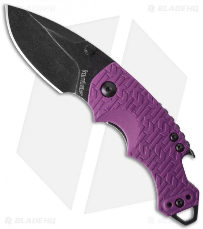 Kershaw Shuffle Liner Lock Knife Purple (2.375" BlackWash) 8700PURBW 1 Kershaw Shuffle Liner Lock Knife Purple (2.375" BlackWash) 8700PURBW
